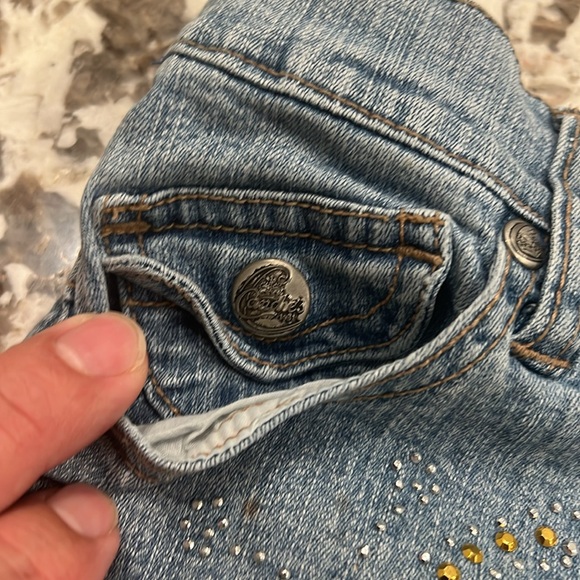 Cute little Candies size 7 just darling blue jean material - Picture 8 of 8